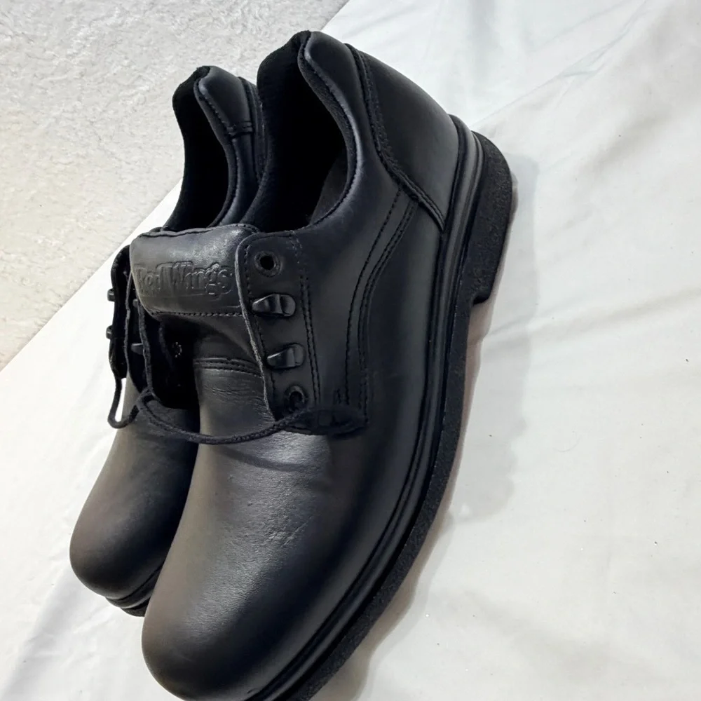 Red Wing 8618 Men's Black Leather Oxford Work Shoes Slip Resistant 11.5 D